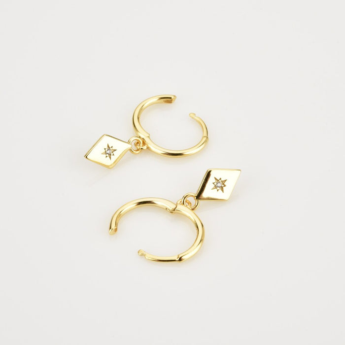 Aros Shiny Rombo Oro