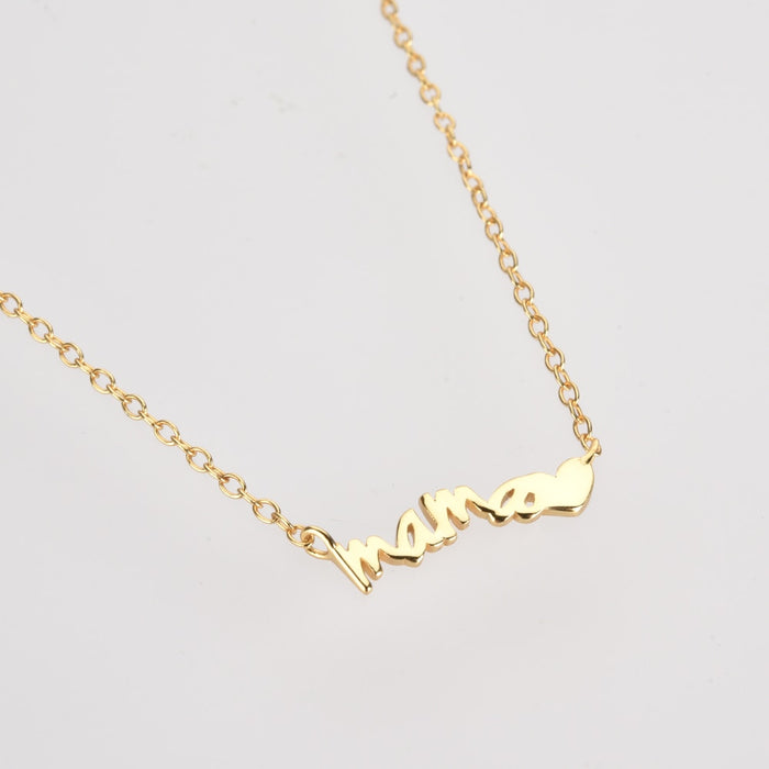 Silver Mom Necklace