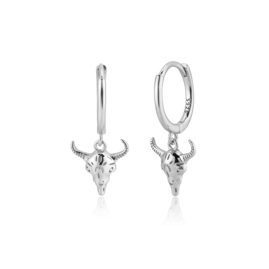 Silver Buffalo Earrings