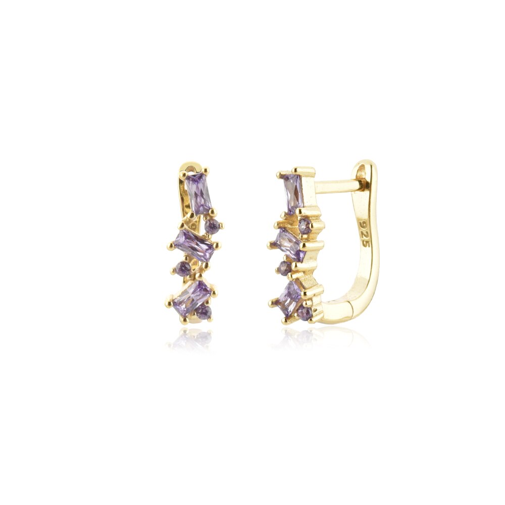 Lilac Gold Hanwi Hoops