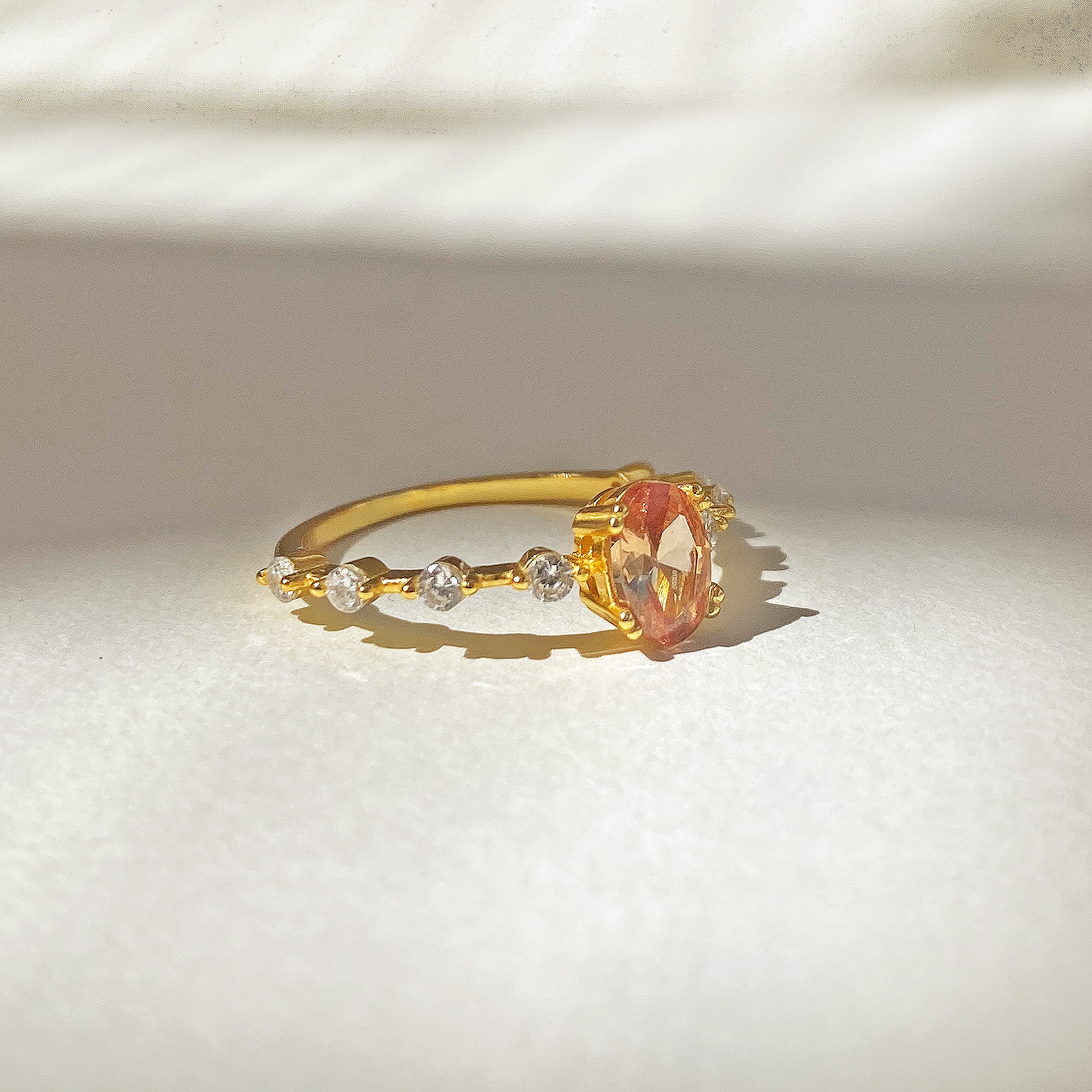 Orange Zarina Ring