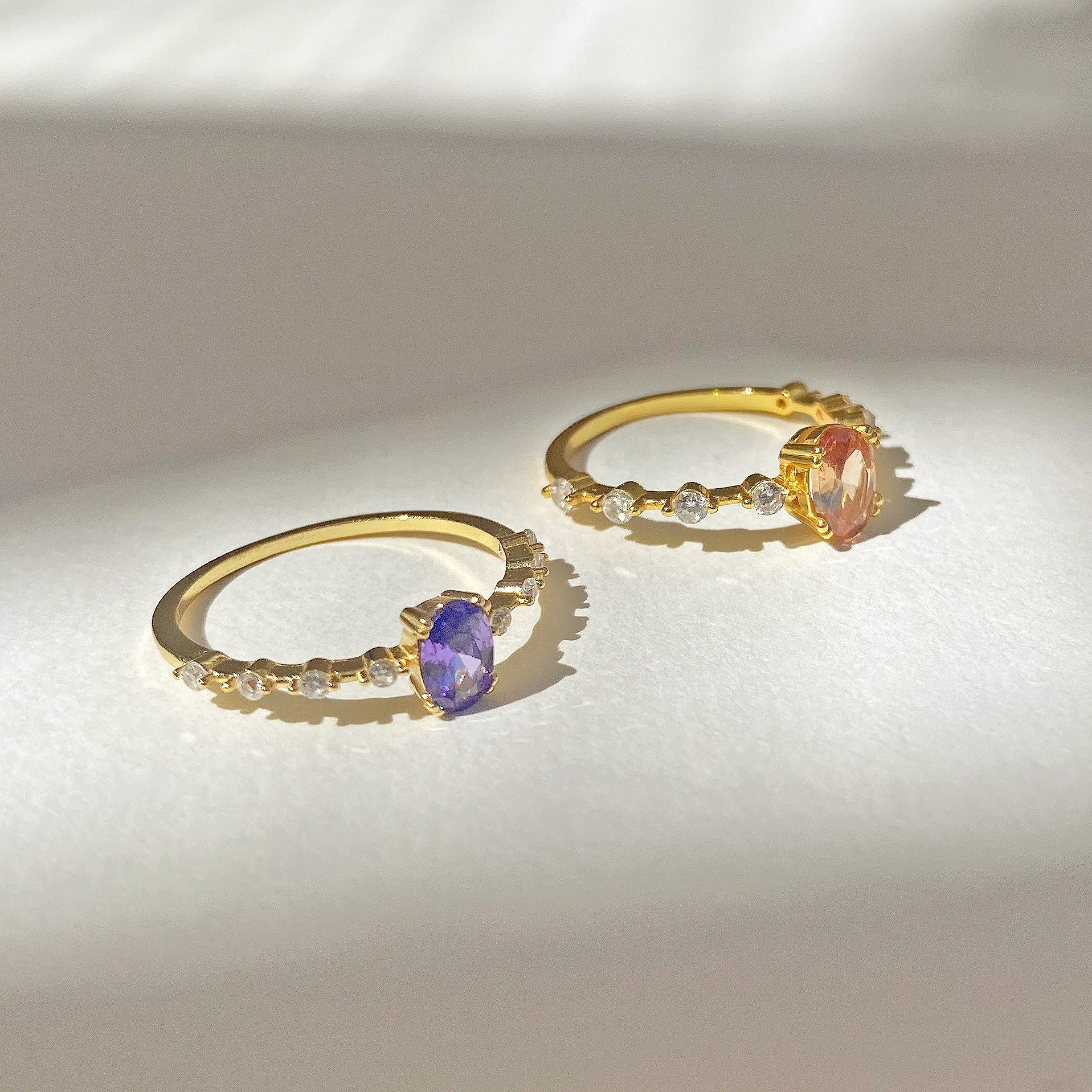 Orange Zarina Ring
