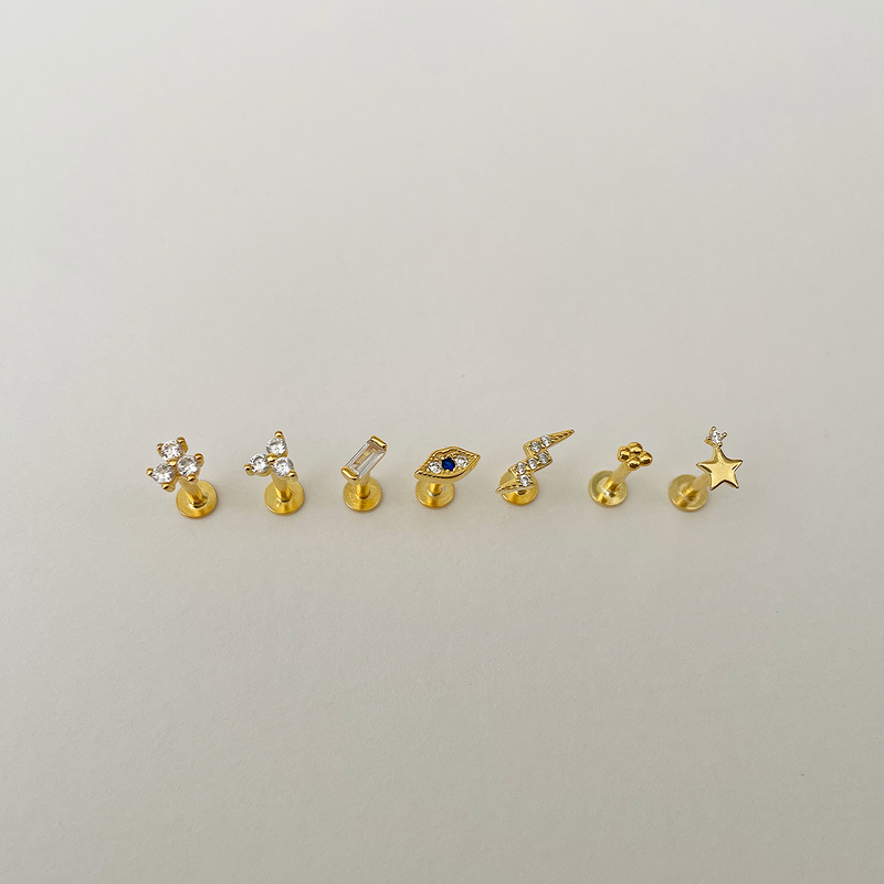 Polaris Gold Earring