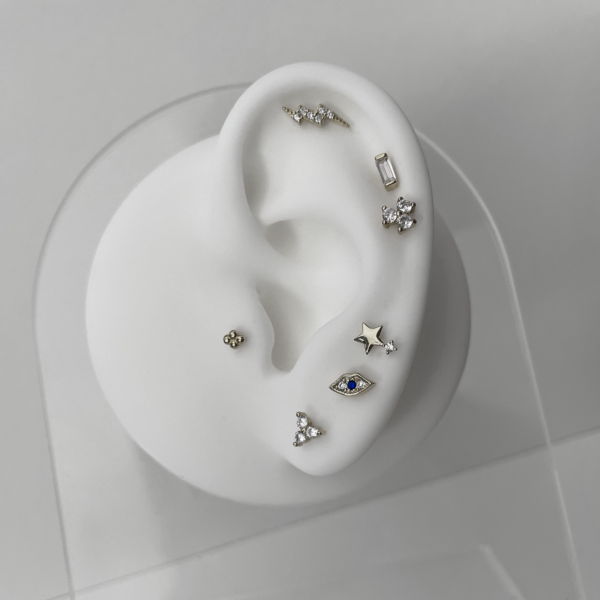 Silver Polaris Earring