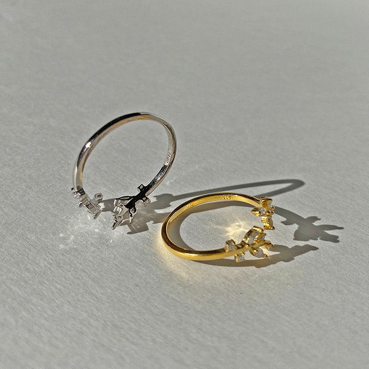 Gold Leaves Ring