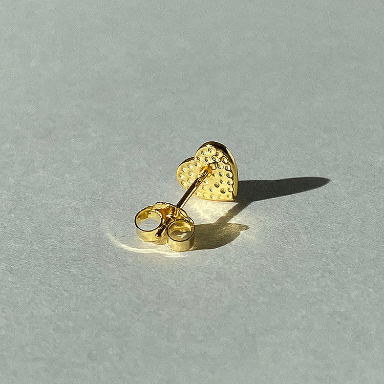 Gold Heart Earring