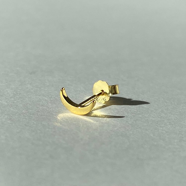 Gold Moon Earring