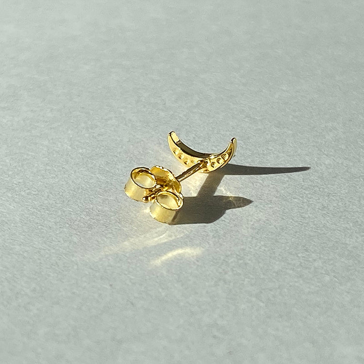 Gold Moon Earring