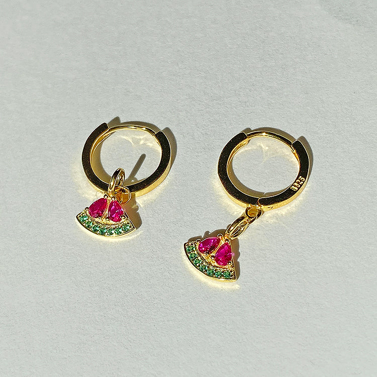 Watermelon earrings