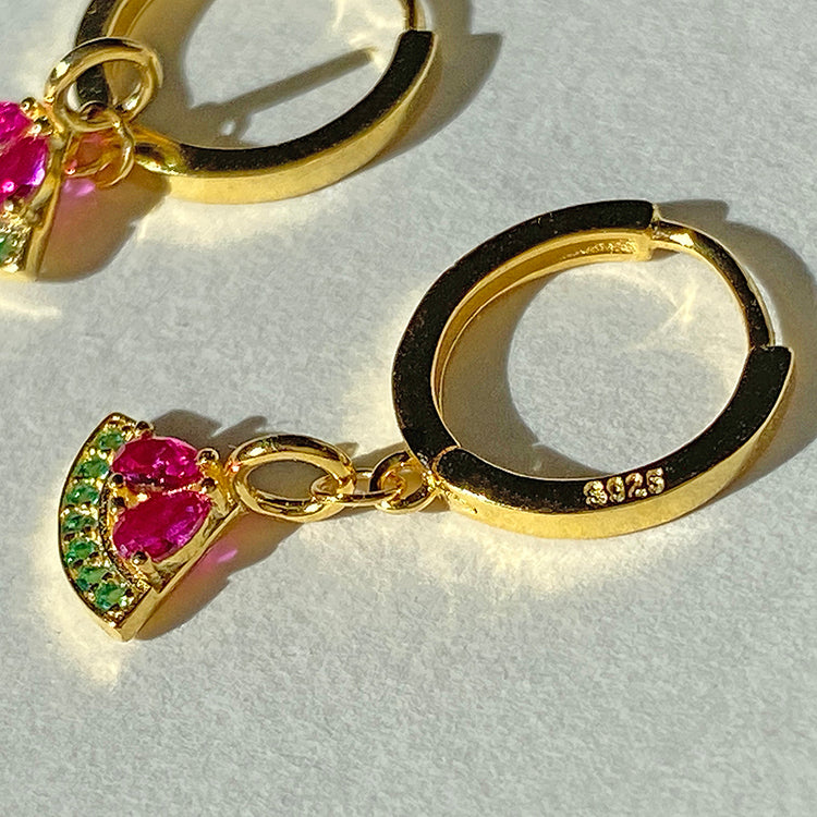 Watermelon earrings