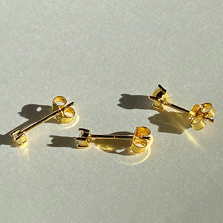 Gold Glitter Earring