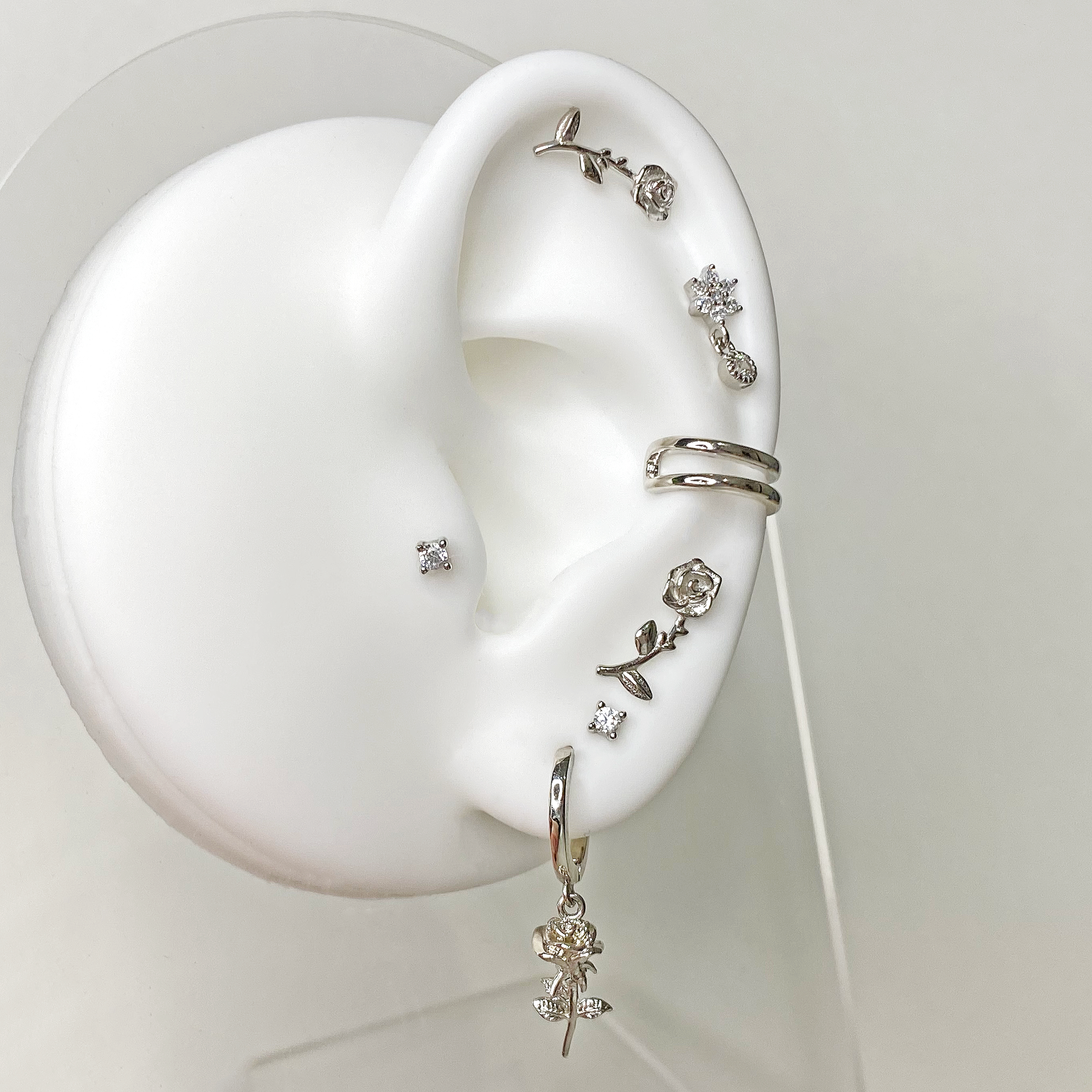 Shiny Silver Earring