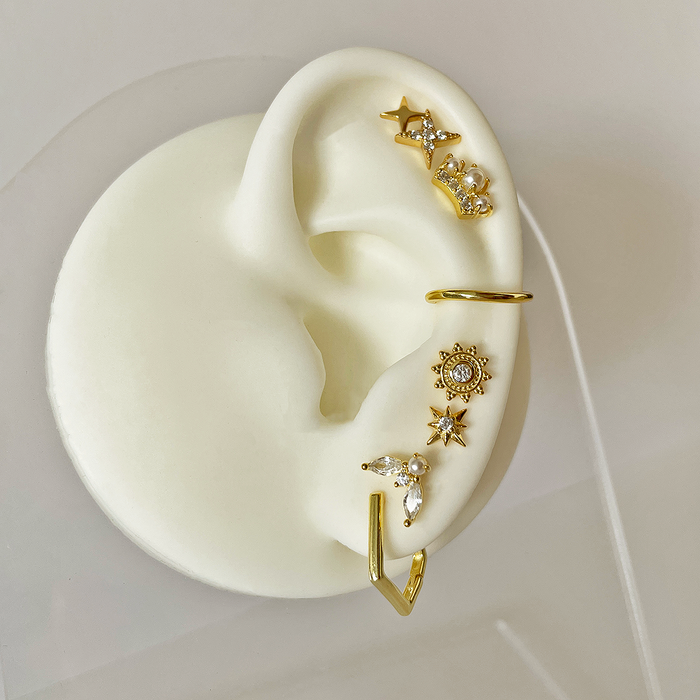 Zan Gold Earring
