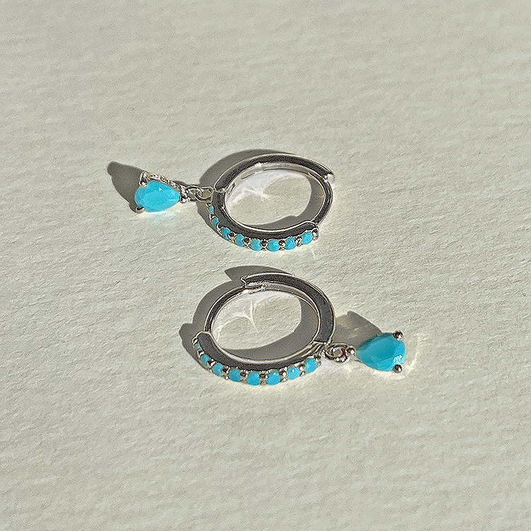 Ayla Turquoise Silver Earrings