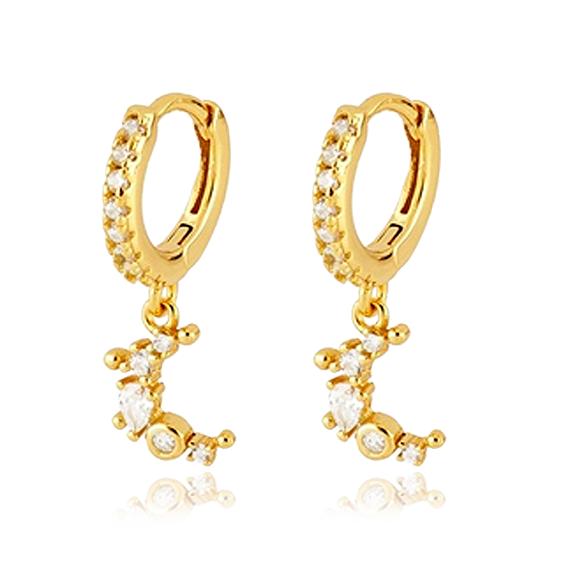 Ayla White Gold Earrings
