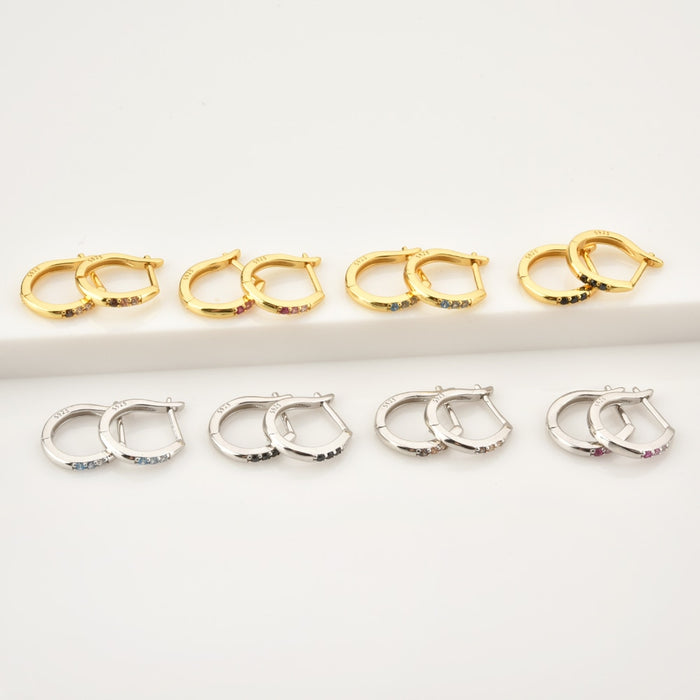 Shadow Gold Hoops