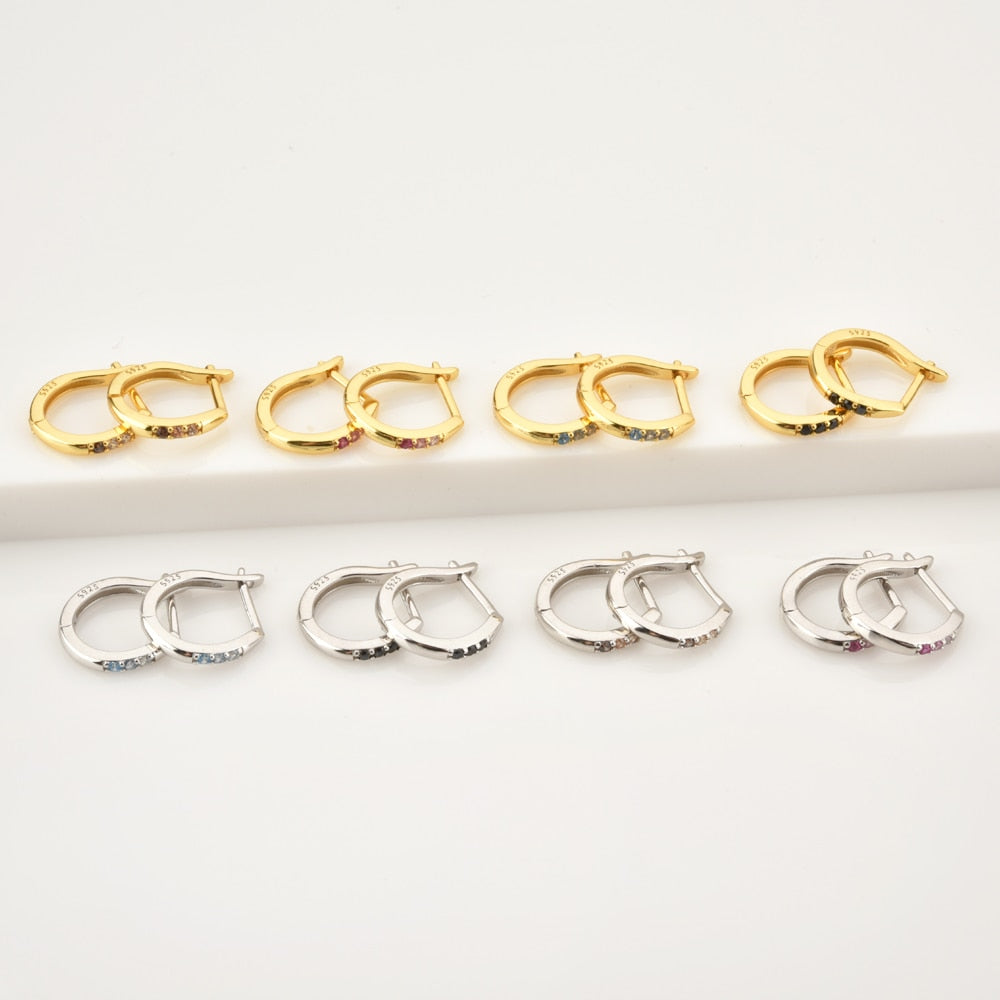 Sakura Silver Hoops