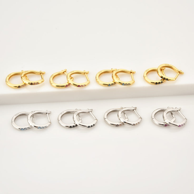 Silver Shadow Hoops