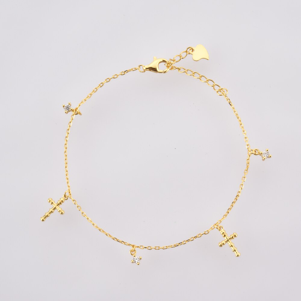 Pulsera Cruces Oro