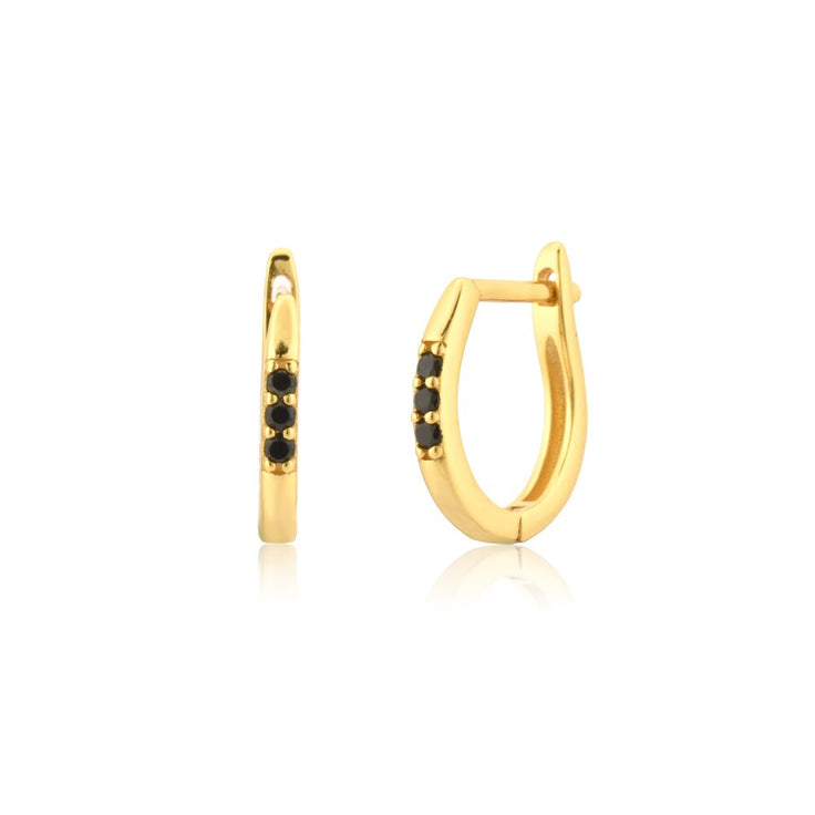 Shadow Gold Hoops