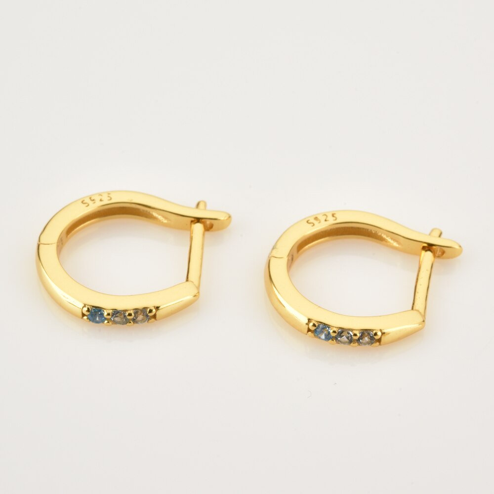 Ocean Gold Hoops