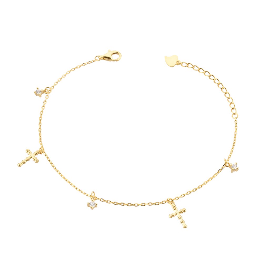 Pulsera Cruces Oro