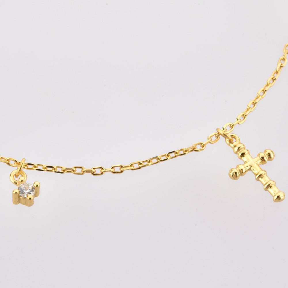 Pulsera Cruces Oro