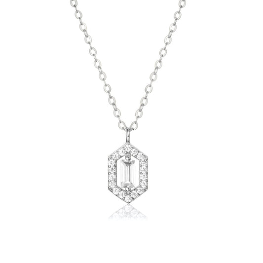Silver Lyra Necklace