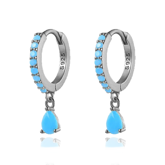 Ayla Turquoise Silver Earrings