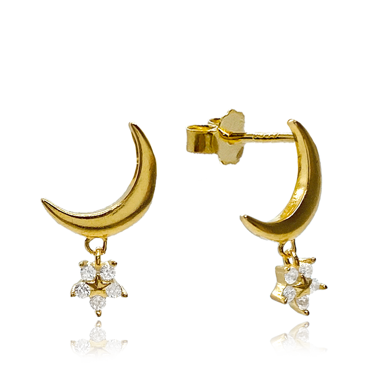 Gold Venus Earrings