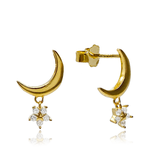 Gold Venus Earrings