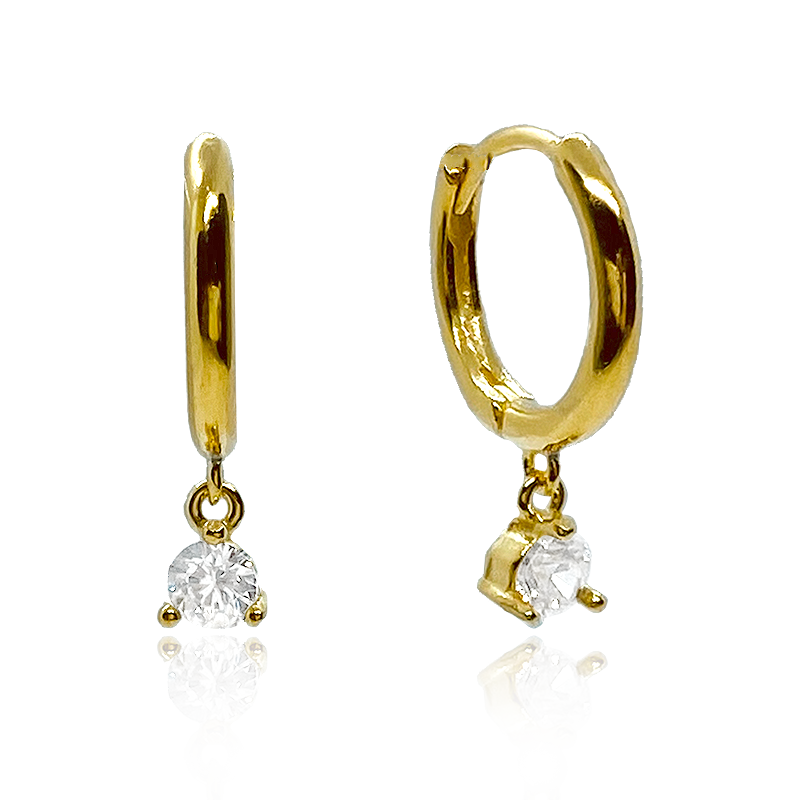 Nusa White Gold Earrings