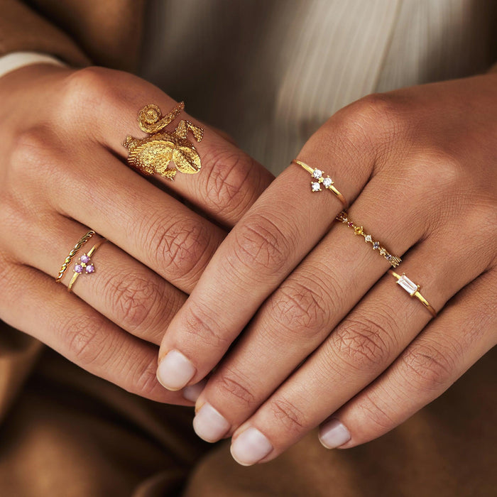 Phoebe White Ring 
