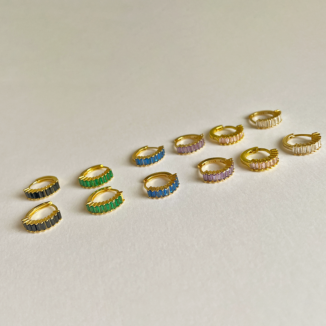 Double Gold Hoops