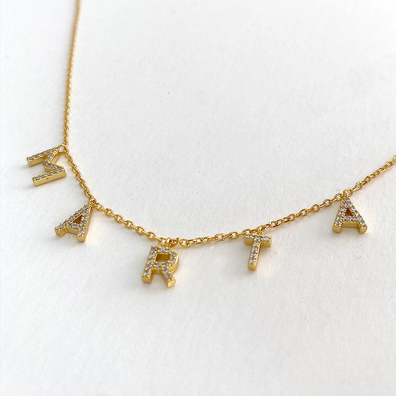 Gold Personalized Shiny Necklace 