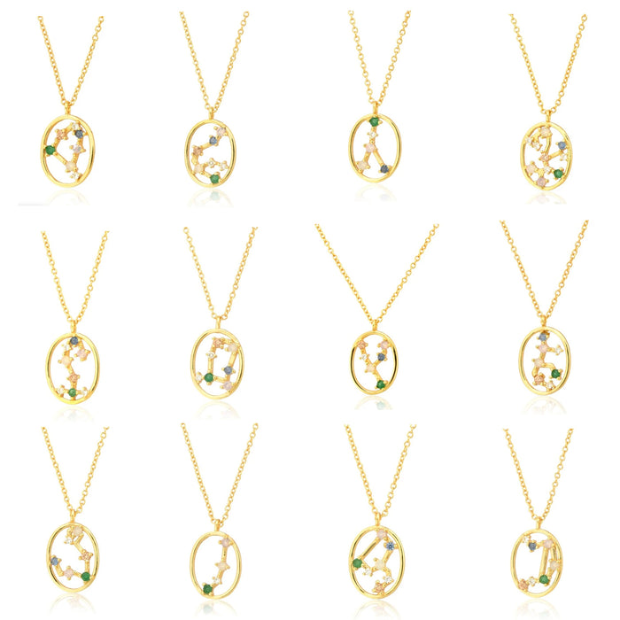 Colorful Zodiac Necklace 