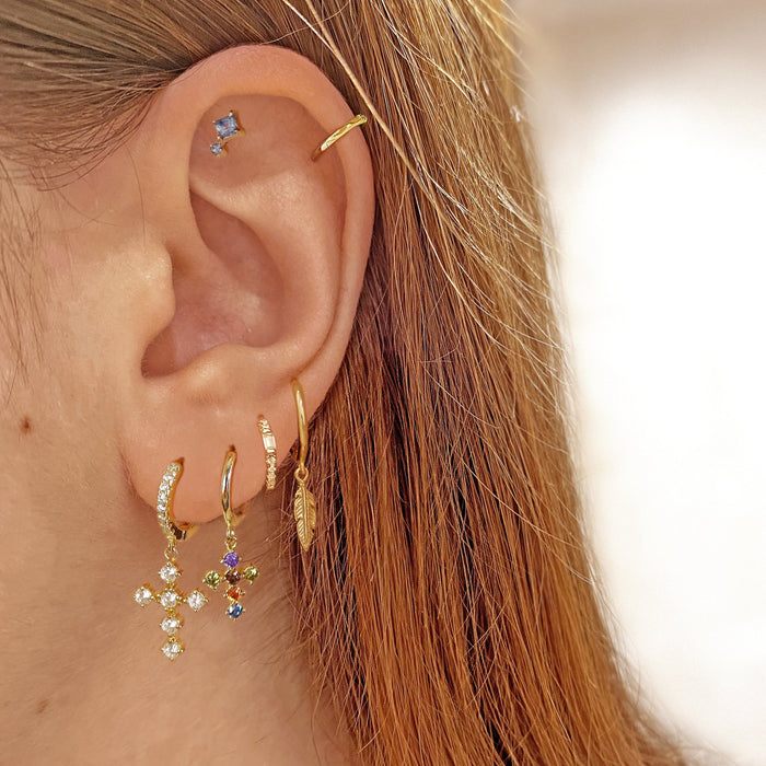 Blue Trix earrings 