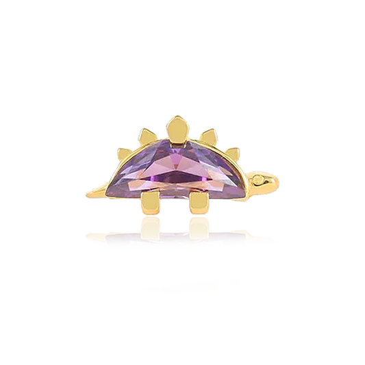 Lilac Dino Earring