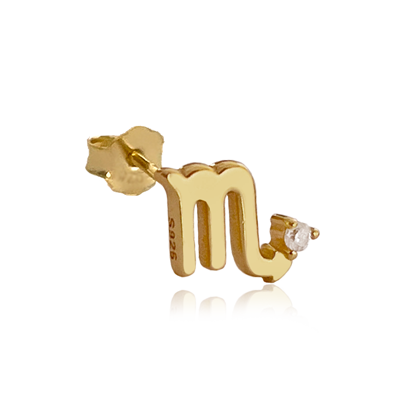 Pendiente Mini Zodiaco Oro
