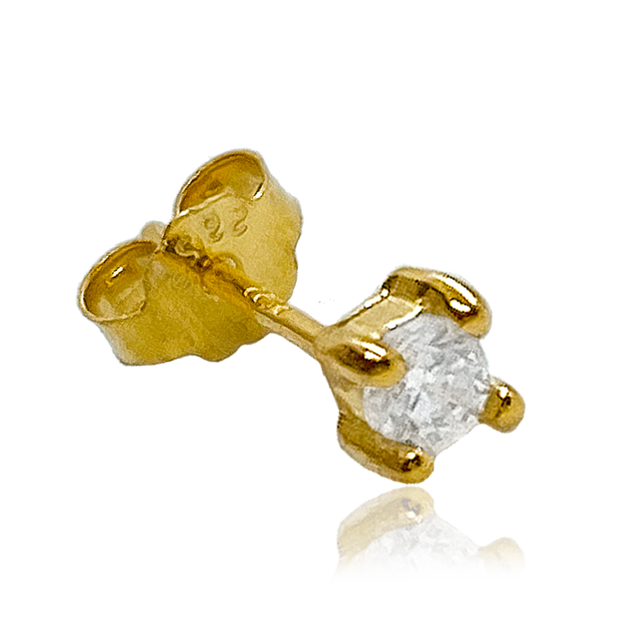 Gold Glitter Earring