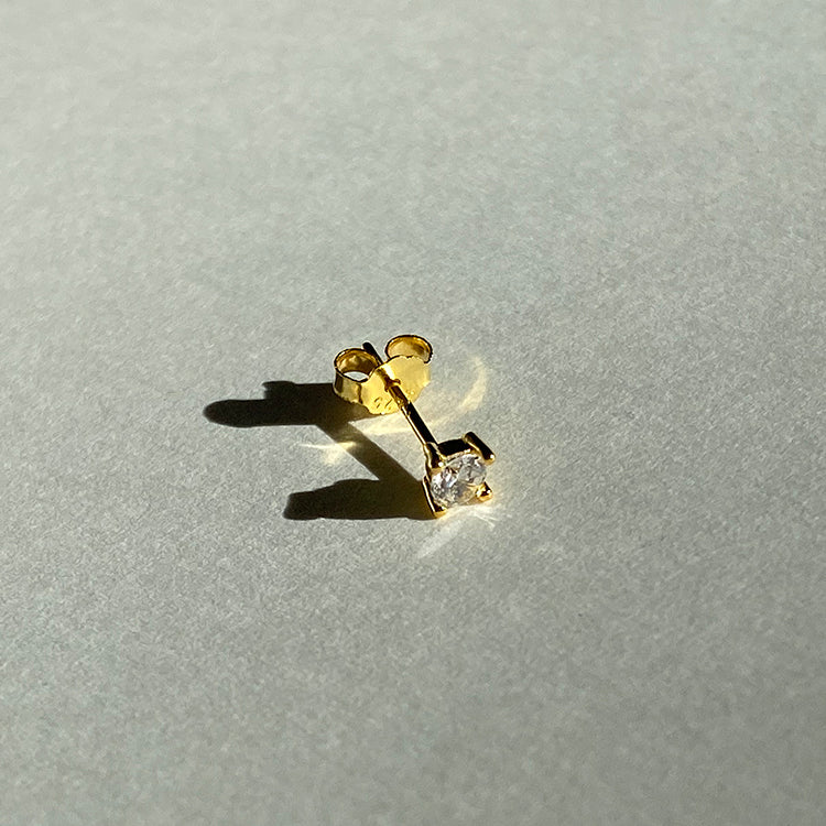 Gold Glitter Earring
