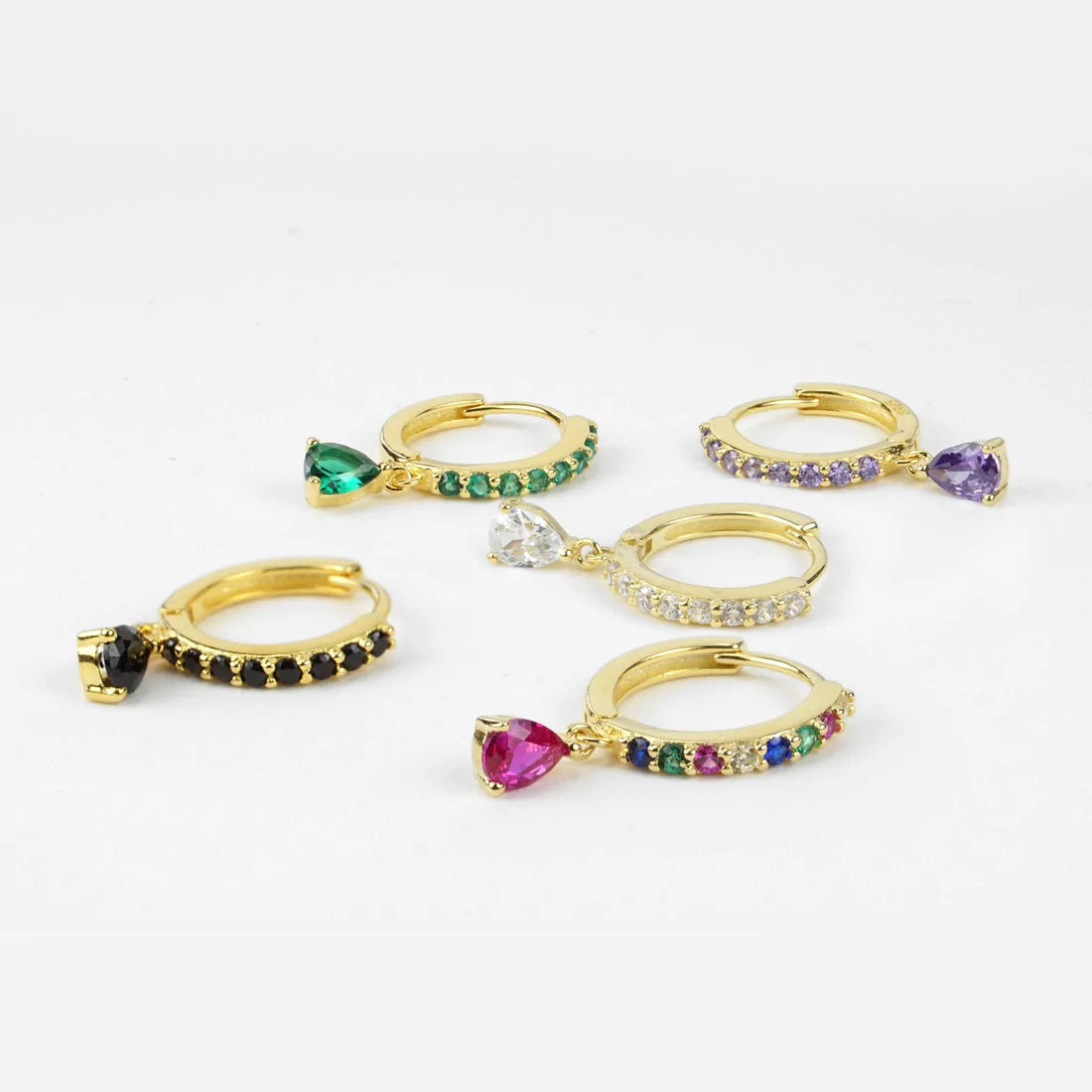 Ayla Lilac Gold Earrings