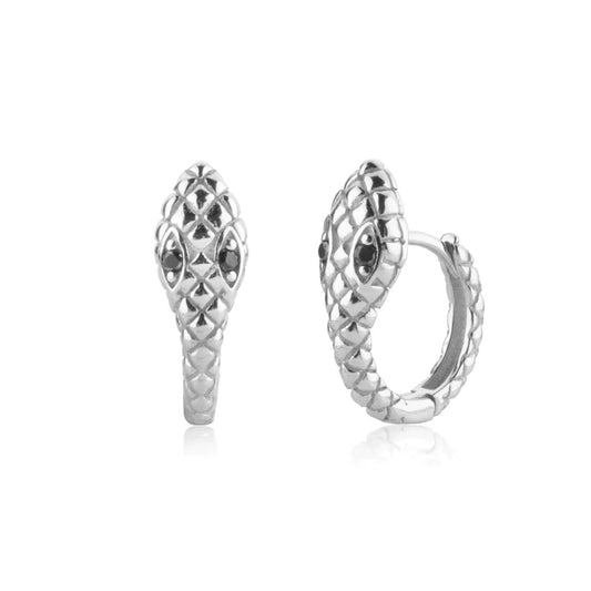 Silver Cobra Earrings 