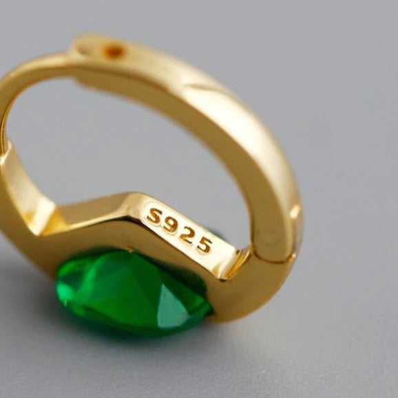 Aros Meg Green Oro