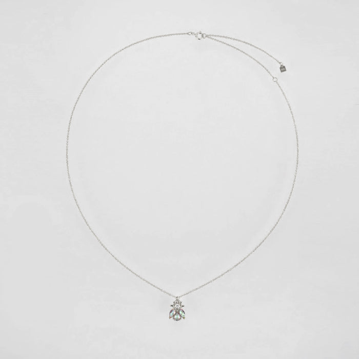Silver Beetle Necklace 