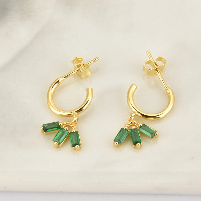Green Tribe Earrings 