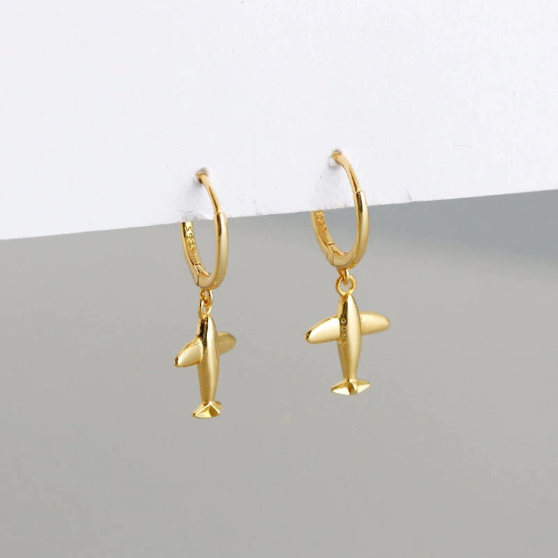 Gold Travel Earrings 