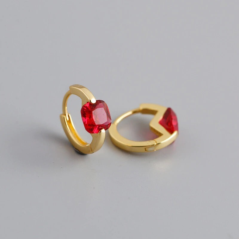 Meg Red Gold Earrings 