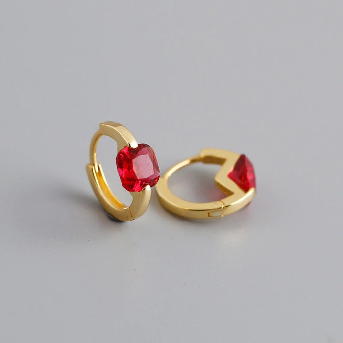Meg Red Gold Earrings 
