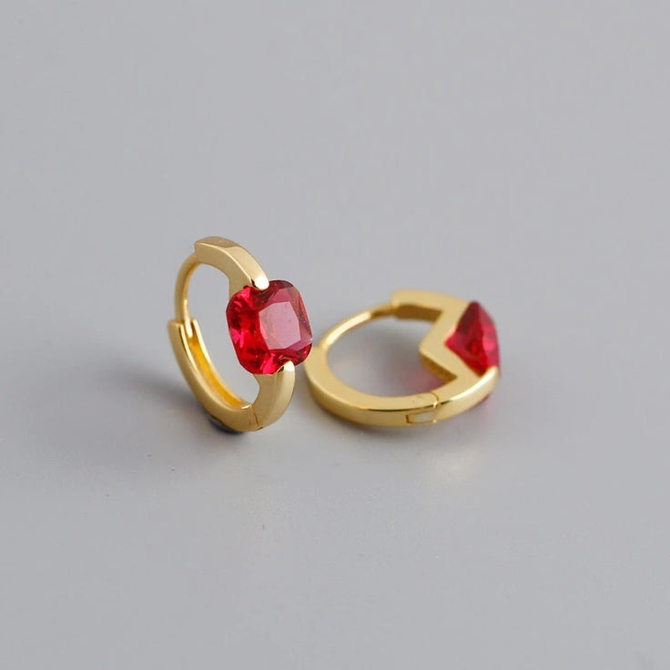Meg Red Gold Earrings 